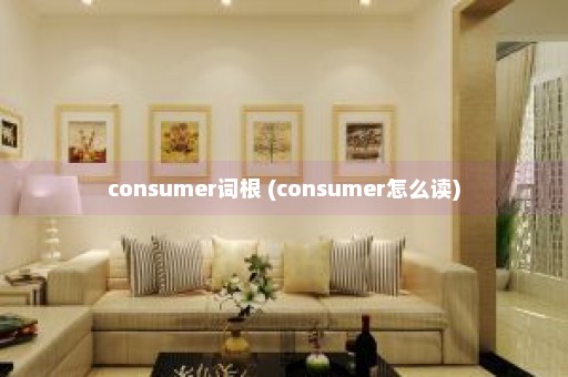 consumer词根 (consumer怎么读)