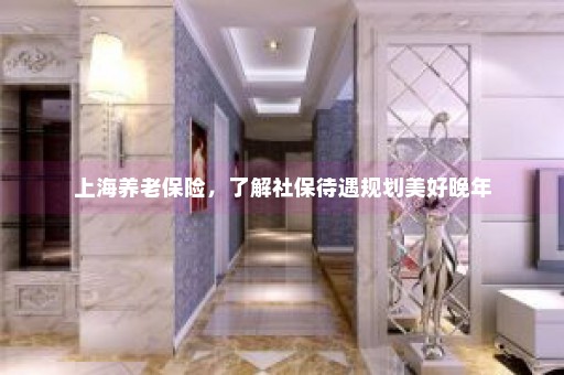 上海养老保险，了解社保待遇规划美好晚年