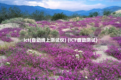 ict(自动线上测试仪) (ICT自动测试)